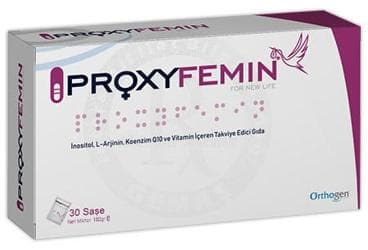 PROXYFEMIN INOSITOL, L-ARJININ, KOENZIMQ10 VE VITAMIN ICEREN TAKVIYE EDICI GIDA 30 saşe İlaç Görseli