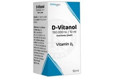 D-VITANOL 150000 IU / 10 ML ORAL DAMLA COZELTI (1 ADET) İlaç Görseli