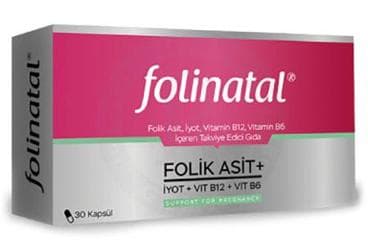 FOLINATAL TAKVIYE EDICI GIDA KAPSUL 30 kapsül İlaç Görseli