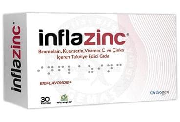 INFLAZINC TAKVIYE EDICI GIDA 30 kapsül İlaç Görseli