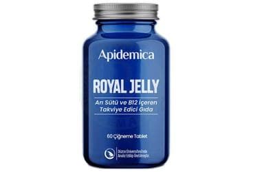 APIDEMICA ROYAL JELLY ARI SUTU VE B12 ICEREN TAKVIYE EDICI GIDA TABLET 60 tablet İlaç Görseli