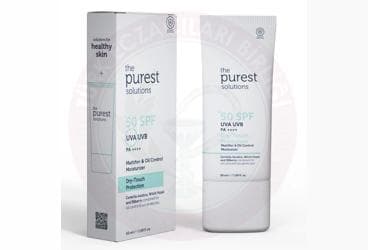 THE PUREST SOLUTIONS YAGLI VE KARMA CILTLER ICIN MATLASTIRICI DRY-TOUCH GUNES KORUYUCU KREM SPF 50 50 ml İlaç Görseli