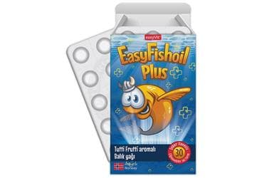 EASYFISHOIL PLUS TUTTI FRUTTI CIGNENEBILIR JEL 30 adet İlaç Görseli