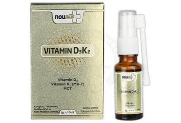 NOUPLUS VITAMIN D3 VITAMIN K2 SPREY TAKVIYE EDICI GIDA 20 ml şişe İlaç Görseli