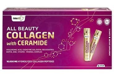 NOUPLUS ALL BEAUTY COLLAGEN SERAMID ICEREN TAKVIYE EDICI GIDA 15 flakon İlaç Görseli