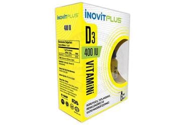 INOVIT VITAMIN D3 ICEREN SPREY TAKVIYE EDICI GIDA 400 IU 20 ml şişe İlaç Görseli