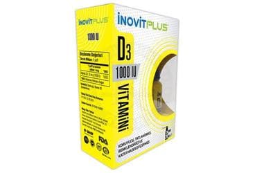 INOVIT PLUS VITAMIN D3 ICEREN SIVI TAKVIYE EDICI GIDA 1000 IU 20 ml şişe İlaç Görseli