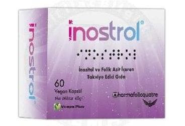 INOSTROL INOSITOL, FOLIK ASIT VE VITAMIN D ICEREN TAKVIYE EDICI GIDA 60 kapsül İlaç Görseli