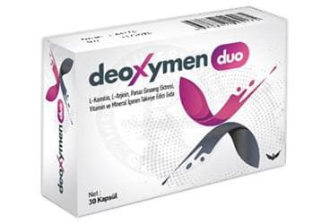 DEOXYMEN DUO L-KARNITIN, L-ARJININ, PANAX GONSENG EKSTRESI, VITAMIN VE MINERAL ICEREN TAKVIYE EDOCO GIDA 30 kapsül İlaç Görseli