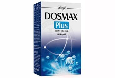 DOSMAX PLUS KAPSUL KALSIYUM, MAGNEZYUM, CINKO, DEMIR, VITAMIN B12, VITAMIN D3 VE VITAMIN C ICEREN TAKVIYE EDICI GIDA 60 kapsül İlaç Görseli