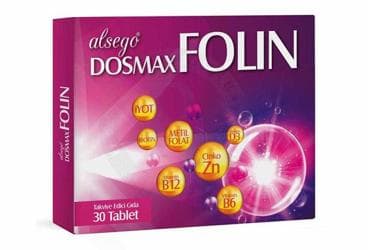 DOSMAX FOLIN TAKVIYE EDICI GIDA 30 tablet İlaç Görseli