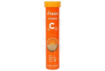 VITAGO VITAMIN C, D, CINKO ICEREN TAKVIYE EDICI GIDA 20 tablet İlaç Görseli
