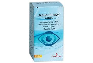 ASKODAY LOOK VEGAN TAKVIYE EDICI GUDA 30 tablet İlaç Görseli