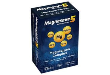 MAGNESAVE 5 NEW FORMULA MAGNEZYUM COMPLEX KAPSUL 60 kapsül İlaç Görseli