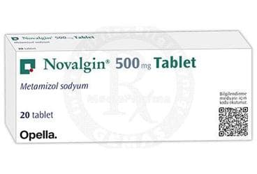 NOVALGIN 500 MG TABLET (20 TABLET) İlaç Görseli