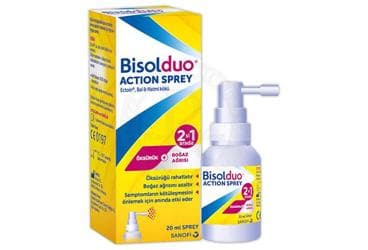 BISOLDUO ACTION SPREY ECTOIN, BAL & HATMI KOKU ICEREN SPREY 20 ml şişe İlaç Görseli