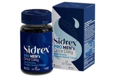 SIDREX PRO MEN'S ONCE DAILY CUCE PALMIYE EKSTRESI ICEREN TAKVIYE EDICI GIDA TABLET 30 tablet İlaç Görseli