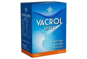 VACROL SPREY AROMATIK YAGLAR ICEREN SPREY TAKVIYE EDICI GIDA 30 ml şişe İlaç Görseli