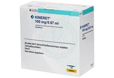 KINERET 100 MG/ 0.67 ML ENJEKSIYONLUK COZELTI ICEREN KULLANIMA HAZIR ENJEKTOR (28 ENJEKTOR) İlaç Görseli