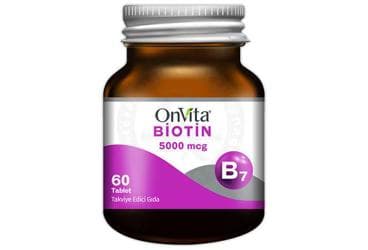 ONVITA BIOTIN TABLET 5000 mcg 60 tablet İlaç Görseli