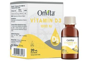ONVITA VITAMIN D3 DAMLA 1000 IU 20 ml şişe İlaç Görseli