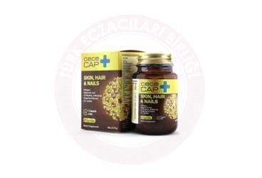 CECECAP SKIN, HAIR & NAILS TAKVIYE EDICI GIDA KAPSUL 90 kapsül İlaç Görseli