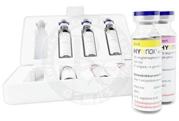 HYMNOX 25 MCG/ML + 100 MCG/ML ENJEKSIYONLUK COZELTI ICIN TOZ VE COZUCU (BASLANGIC) VESPULA İlaç Görseli