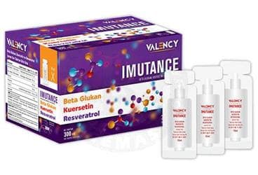 VALENCY IMUTANCE BETA GLUKAN, KUERSETIN VE RESVERATROL ICEREN SIVI TAKVIYE EDICI GIDA 30 flakon İlaç Görseli