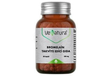VENATURA BROMELAIN ICEREN TAKVIYE EDICI GIDA 500 mg 60 kapsül İlaç Görseli