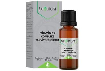 VENATURA VITAMIN K2 KOMPLEKS TAKVIYE EDICI GIDA 20 ml şişe İlaç Görseli