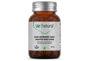 VENATURA NAR CEKIRDEGI YAGI TAKVIYE EDICI GIDA 400 mg 60 kapsül İlaç Görseli