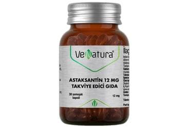VENATURA ASTAKSANTIN ICEREN TAKVIYE EDICI GIDA 12 mg 30 kapsül İlaç Görseli