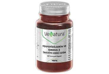 VENATURA FOSFOTIDILSERIN VE OMEGA 3 ICEREN TAKVIYE EDICI GIDA 30 kapsül İlaç Görseli
