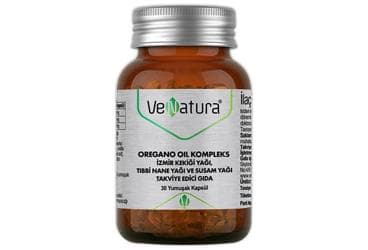 VENATURA OREGANO OIL KOMPLEKS IZMIR KEKIGI YAGI, TIBBI NANE YAGI VE SUSAM YAGI ICEREN KAPSUL TAKVIYE EDICI GIDA 30 kapsül İlaç Görseli