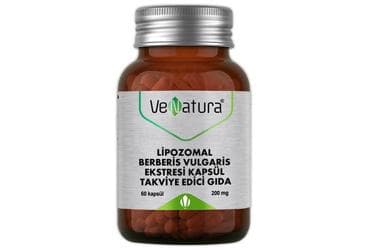 VENATURA LIPOZOMAL BERBERIS VULGARIS EKSTRESI ICEREN TAKVIYE EDICI GIDA KAPSUL 200 mg 60 kapsül İlaç Görseli