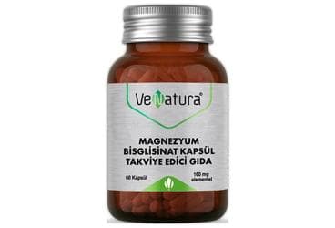 VENATURA MAGNEZYUM BISGLISINAT ICEREN TAKVIYE EDICI GIDA KAPSUL 160 mg 60 kapsül İlaç Görseli