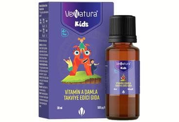 VENATURA KIDS VITAMIN A ICEREN TAKVIYE EDICI DAMLA 30 ml şişe İlaç Görseli