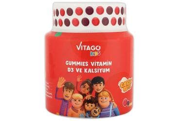 VITAGO KIDS (RAFADAN TAYFA) VITAMIN D3, KALSIYUM ICERENTAKVIYE EDICI GIDA 30 tablet İlaç Görseli
