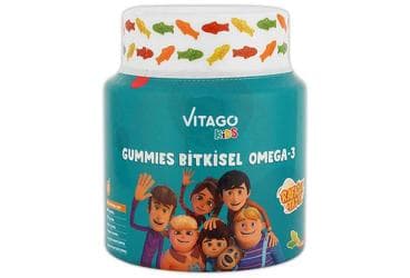 VITAGO KIDS (RAFADAN TAYFA) BITKISEL OMEGA 3 ICERENTAKVIYE EDICI GIDA 60 tablet İlaç Görseli