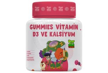 VITAGO KIDS Z TAKIMI VITAMIN D3, KALSYUM ICEREN ICEREN TAKVIYE EDICI GIDA 60 tablet İlaç Görseli