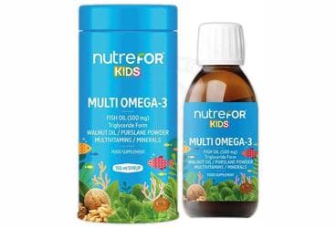 NUTREFOR KIDS MULTI OMEGA-3 SIVI TAKVIYE EDICI GIDA 150 ml şişe İlaç Görseli