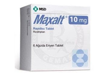 MAXALT 10 MG RAPIDISC 6 AGIZDA ERIYEN TABLET İlaç Görseli