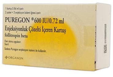 PUREGON 600 IU/ 0.72 ML S.C. ENJ.ICIN SOL. ICEREN 1 KARTUS İlaç Görseli