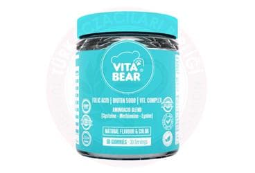 VITA BEAR SAC VITAMINI SAC, CILT VE TIRNAKLAR ICIN MULTIVITAMIN 60 tablet İlaç Görseli