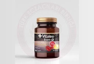 VITALEA IRON-D DEMIR VE D VITAMINI ICEREN TAKVIYE EDICI GIDA KAPSUL 30 kapsül İlaç Görseli