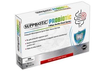 SUPPBIOTIC PROBIYOTIK ICEREN TAKVIYE EDICI GIDA 10 x 5 ml flakon İlaç Görseli