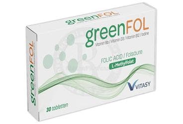 GREENFOL FOLIK ASIT ICEREN TAKVIYE EDICI TABLET 30 tablet İlaç Görseli