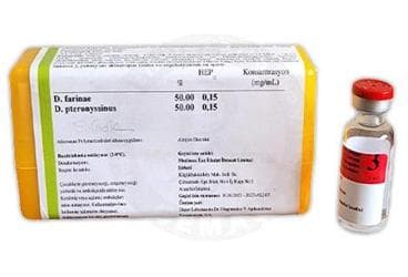 ALLERMUNE POLYMERIZED D. PTERONYSSINUS + D. FARINAE 0.15 HEPD/0.15 HEPD ENJEKSIYONLUK COZELTI (DEVAM) İlaç Görseli