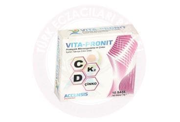 VITA-PRONIT PROBIYOTIK ICEREN TAKVIYE EDICI GIDA SASE 10 saşe İlaç Görseli