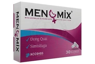 MENOMIX BITKI EKSTRELERI & VITAMIN ICEREN TAKVIYE EDICI GIDA KAPSUL 30 kapsül İlaç Görseli